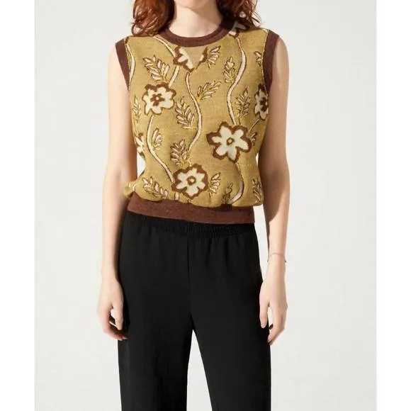 NEW COTELAC sweater vest in toast
