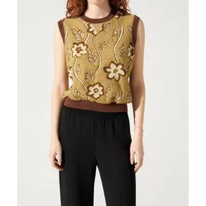 NEW COTELAC sweater vest in toast
