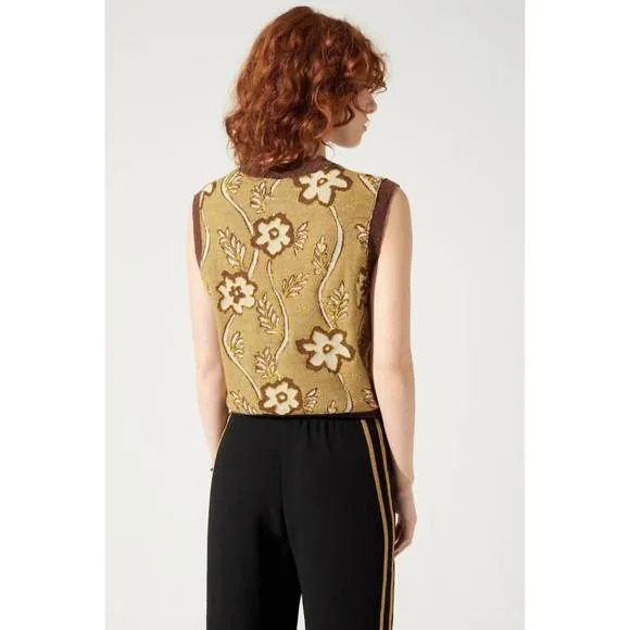 NEW COTELAC sweater vest in toast