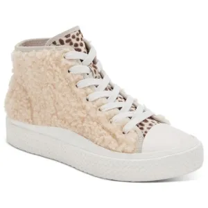 NEW Dolce Vita Veola Plush Womens Leather Lifestyle Sneakers  Size 6