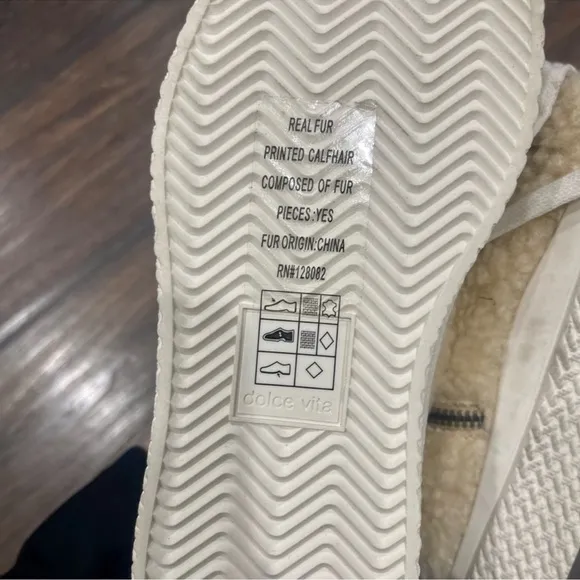 NEW Dolce Vita Veola Plush Womens Leather Lifestyle Sneakers  Size 6