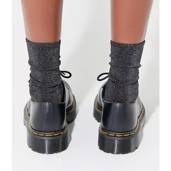 New Dr. Martens 1461 Bex Smooth Leather Oxford Shoes Platform Black