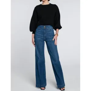NEW ELIZABETH JAMES THE LABEL camille sweater in black