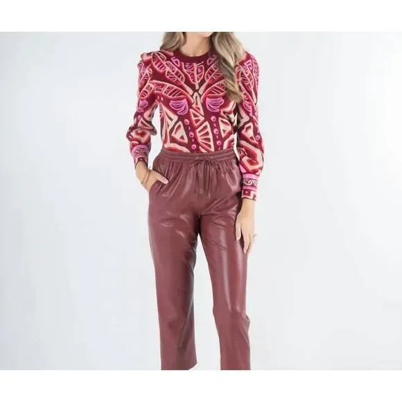 NEW EMILY MCCARTHY julia sweater in tribal palm