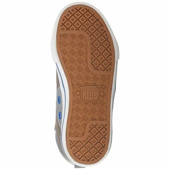 NEW Florsheim Gray Leather Fashion Sneakers 13 Unisex Boys Girls High Top NIB