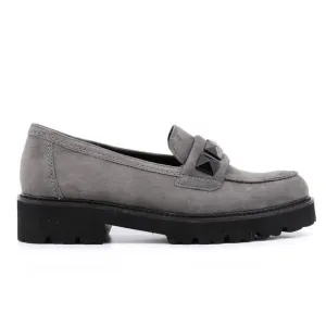 NEW GABOR studded loafer in soil