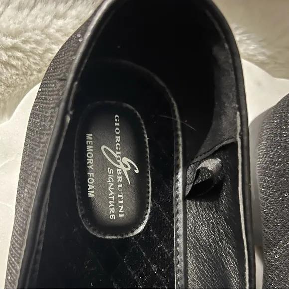 NEW Giorgio Brutini Collide Black Smoker Loafers Sz 12
