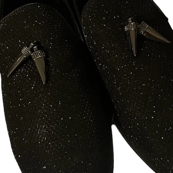 NEW Giorgio Brutini Collide Black Smoker Loafers Sz 12