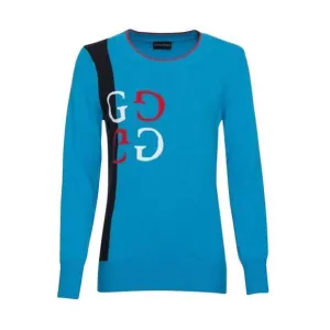 NEW GOLFINO tartan pullover in blue