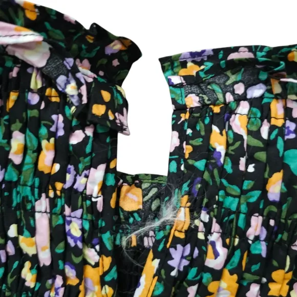 New Hyacinth House Floral Puff Sleeve Midi Dress