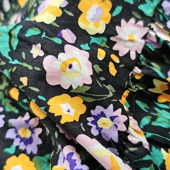 New Hyacinth House Floral Puff Sleeve Midi Dress