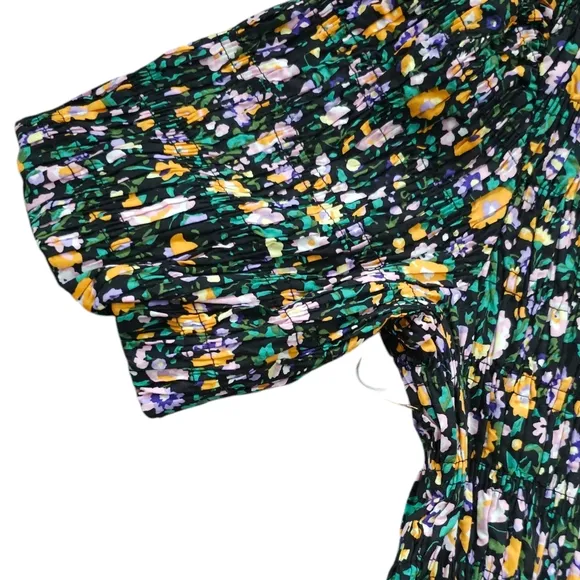 New Hyacinth House Floral Puff Sleeve Midi Dress