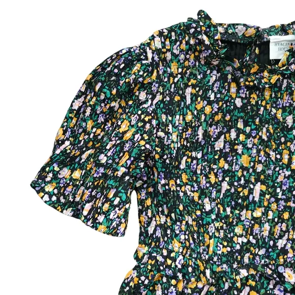 New Hyacinth House Floral Puff Sleeve Midi Dress