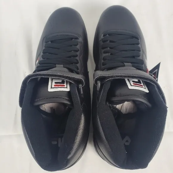 New In Box FILA F-13V Mens Fashion Sneakers Black/Fila Red/White Choose Size