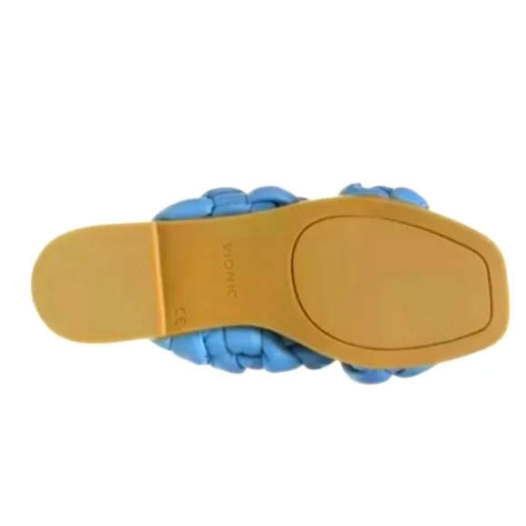 NEW in box Vionic Braided Cross Strap Slides Kalina