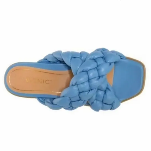 NEW in box Vionic Braided Cross Strap Slides Kalina