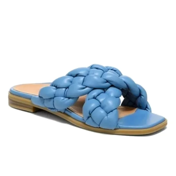 NEW in box Vionic Braided Cross Strap Slides Kalina
