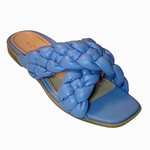 NEW in box Vionic Braided Cross Strap Slides Kalina