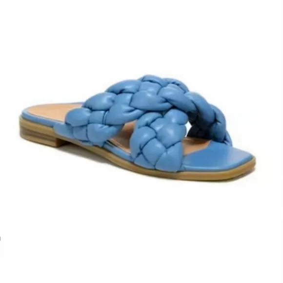 NEW in box Vionic Braided Cross Strap Slides Kalina