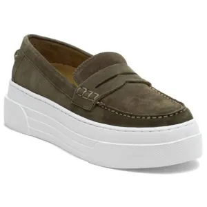 NEW J/SLIDES ava shoes in khaki suede