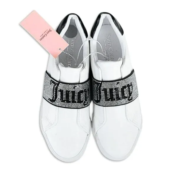 New! Juicy Couture Studded Logo Strap Closure Comfort Shoes Fashion Sneakers