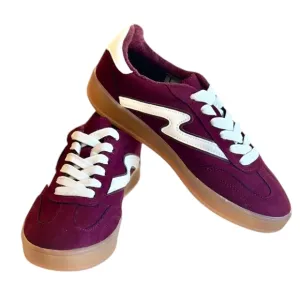 NEW Madden Girl GIIA low top Sneakers Burgundy color sz 8.5