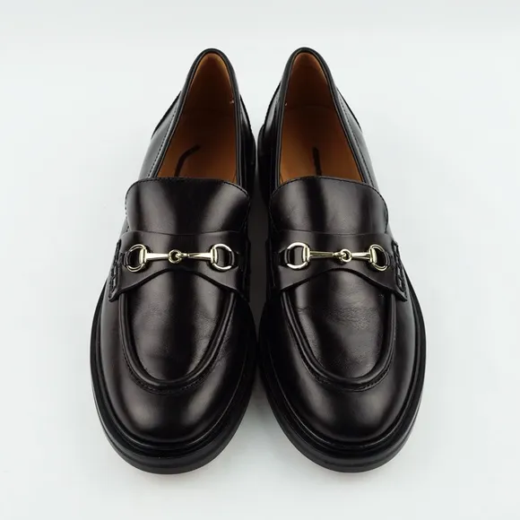 New MADEWELL Size 9 The Vernon Bit Hardware Loafer Leather Black $158 NN868