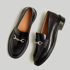 New MADEWELL Size 9 The Vernon Bit Hardware Loafer Leather Black $158 NN868