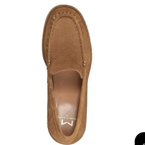 New Marc Fisher LTD Lina Platform Loafer (Women) suede heels loafers penny