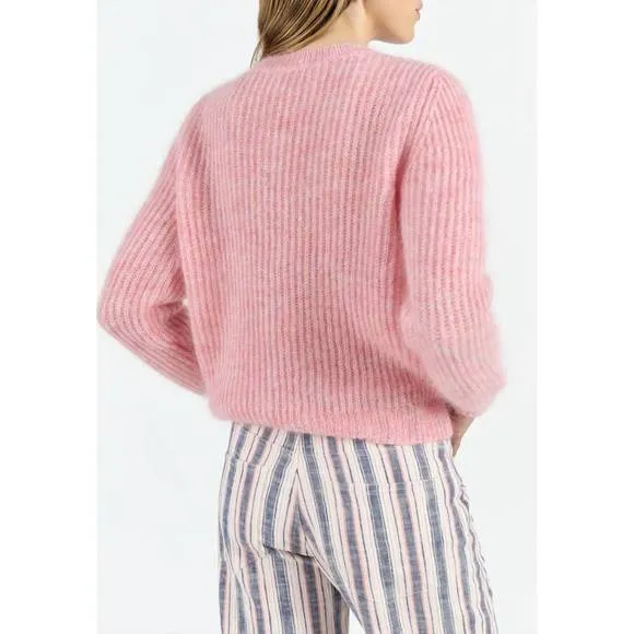 NEW MASSCOB ona sweater in iced cherry