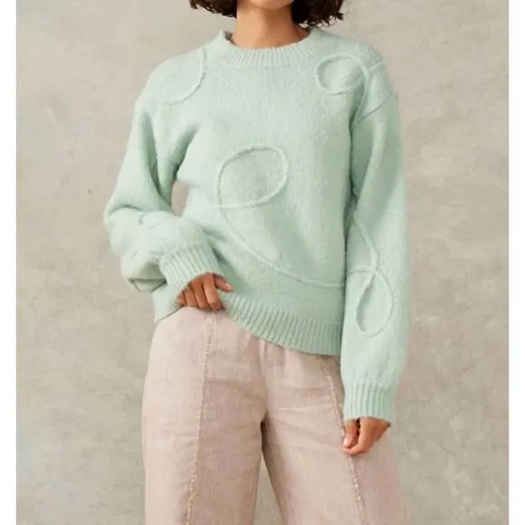 NEW MON RENN motion jumper sweater in mint
