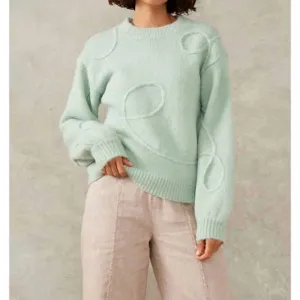 NEW MON RENN motion jumper sweater in mint