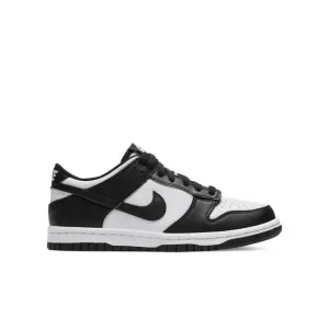 NEW NIKE kids dunk low panda sneakers in white/black-white