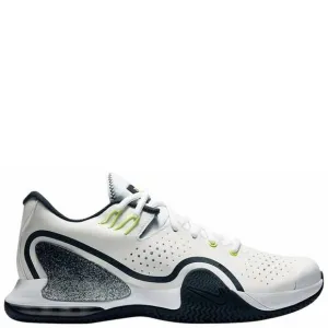 NEW NIKE men's court tech challenge 20 tennis sneakers in college navy lime whit