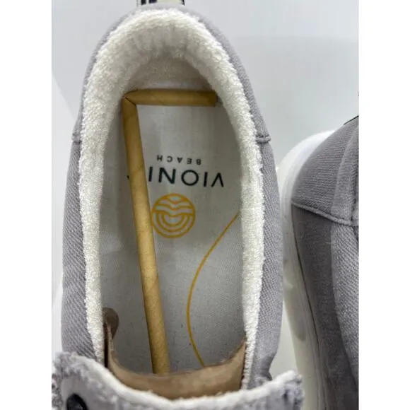 NEW NWT No Box Vionic Beach Seaview Men's Loafers Shoes Gray US 9.5