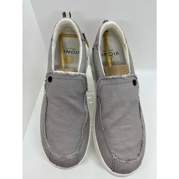 NEW NWT No Box Vionic Beach Seaview Men's Loafers Shoes Gray US 9.5