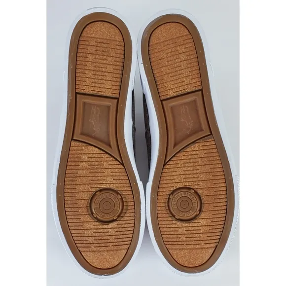 New Polo ralph lauren forestmont canvas shoes sneakers tan chambray preppy