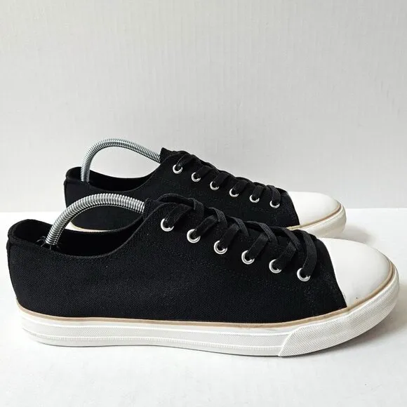 New Republic Shoes Mens 12 Night Cap Black Canvas Sneakers NWOT