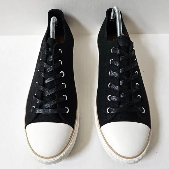 New Republic Shoes Mens 12 Night Cap Black Canvas Sneakers NWOT