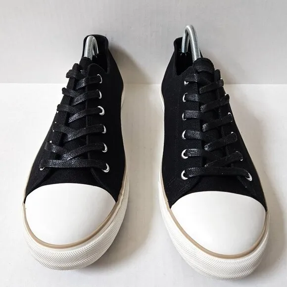 New Republic Shoes Mens 12 Night Cap Black Canvas Sneakers NWOT