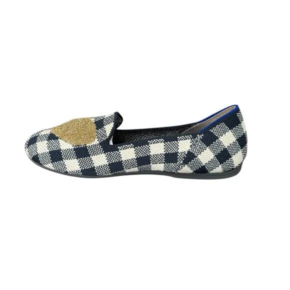 New! Rothy's Kids Gingham Heart Limited Edition Loafers - Size 3