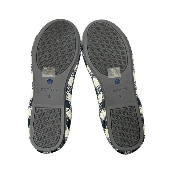 New! Rothy's Kids Gingham Heart Limited Edition Loafers - Size 3