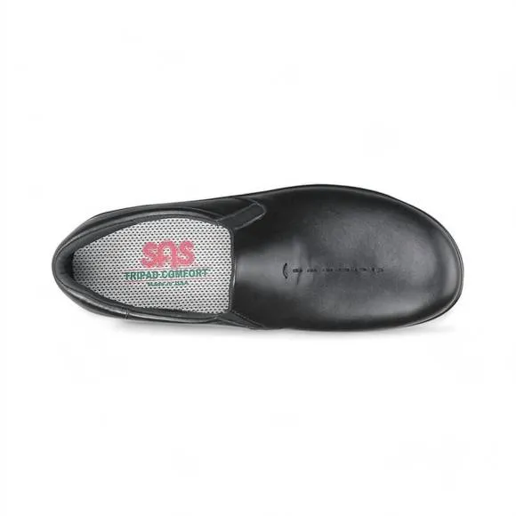 NEW SAS women's viva slip on loafer - narrow width in black