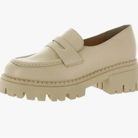 New Seychelles Meridian Platform Loafers beige