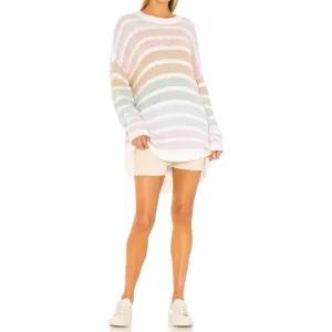 NEW SHOW ME YOUR MUMU flurry sweater in powder stripe
