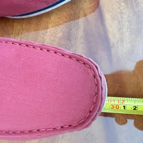 New size 10.5 Lacoste Red Slip-On Loafers textile Vibrant Style‼️😊