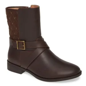 New Size 6 Vionic Thea Leather Quilted Ankle Boot