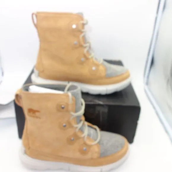 NEW Sorel Explorer II Joan Felt Boots Tawny Buff Moonstone Women’s 8