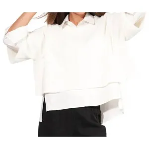 NEW STELLA CARAKASI days like this cropped sweater in soft white