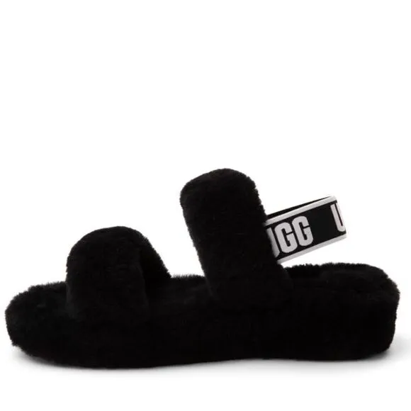 NEW UGG OH YEAH SLIDES SLIPPER SHEEPSKIN FURRY SANDALS